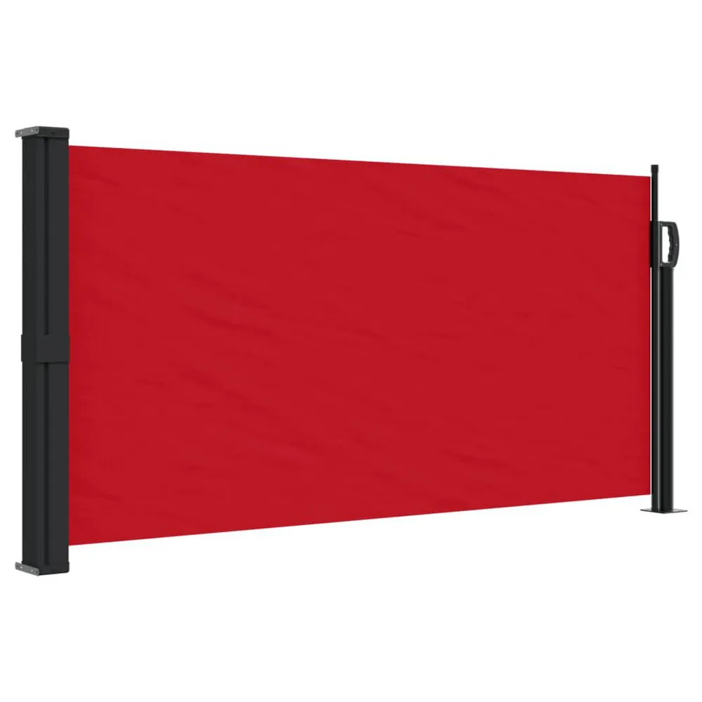Toldo lateral retrátil 100x300 cm vermelho