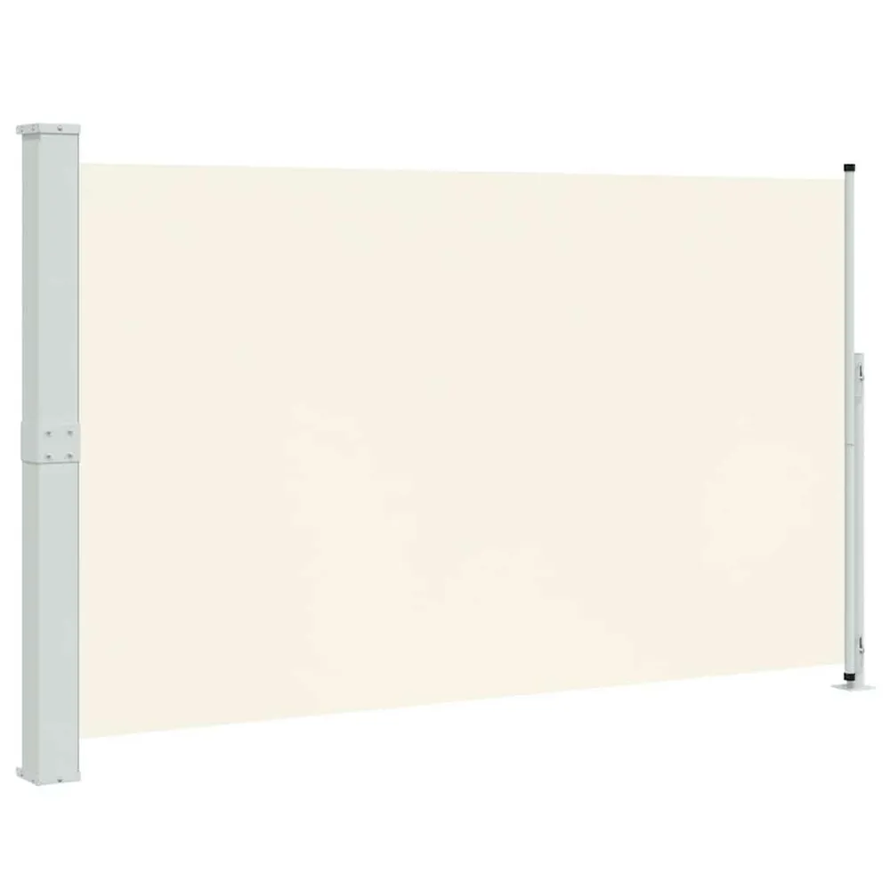 Toldo lateral retrátil para pátio 180x300 cm creme