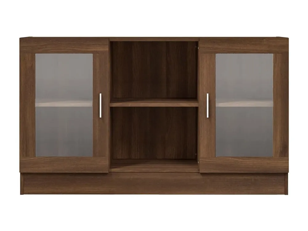 Vitrine 120x30,5x70 cm derivados madeira carvalho castanho