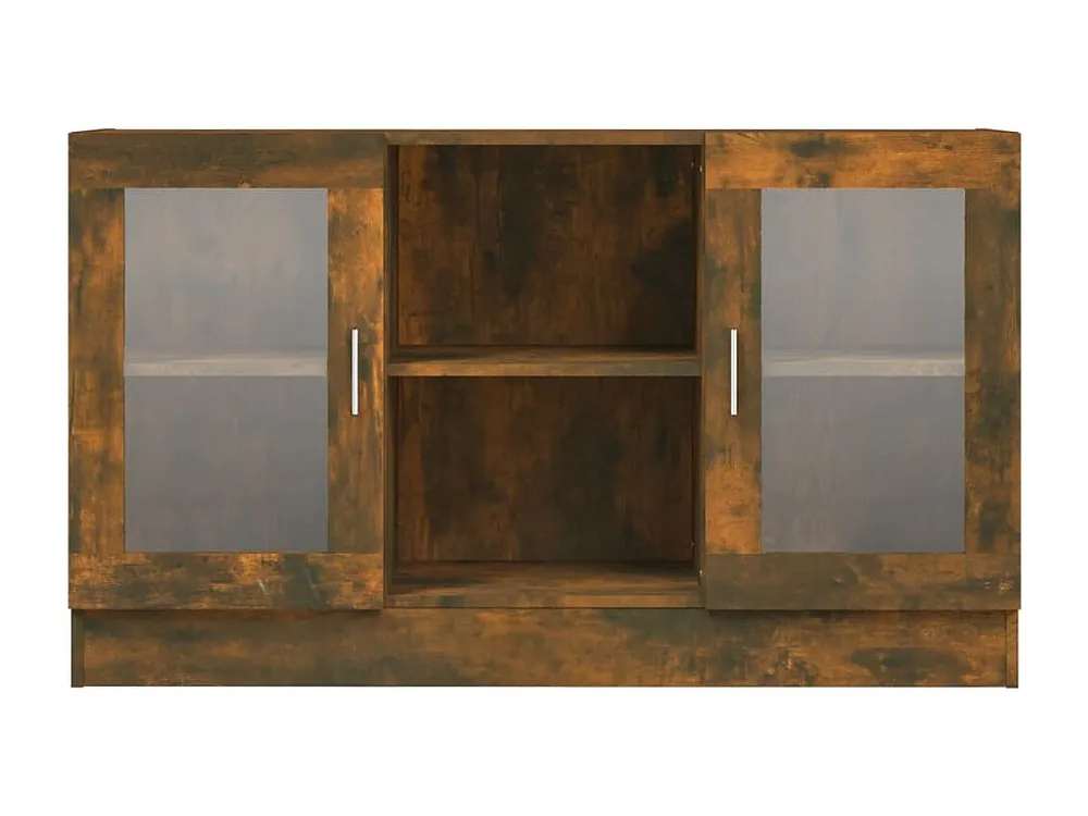 Vitrine 120x30,5x70 cm derivados de madeira carvalho fumado