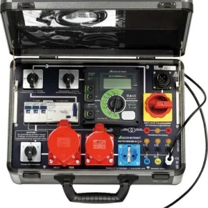 Osciloscópio Automotivo Estojo de teste Gossen Metrawatt para testar dispositivos de 1 e 33 fases de acordo com Din VDE 07...