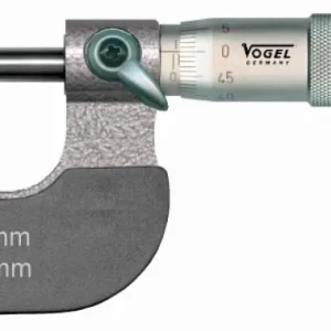 Profissional Certificado Vogel Germany micrômetro externo DIN 863, 25 - 50 mm, : 8 mm, B: 32 mm, D: 3,0 mm, L: 57 mm, 231352