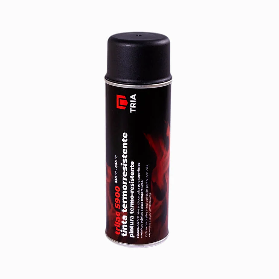 TRIA TRILAC - TINTA ALTA TEMPERATURA PRETO e ANTRACITE 400ml com Proteção UV