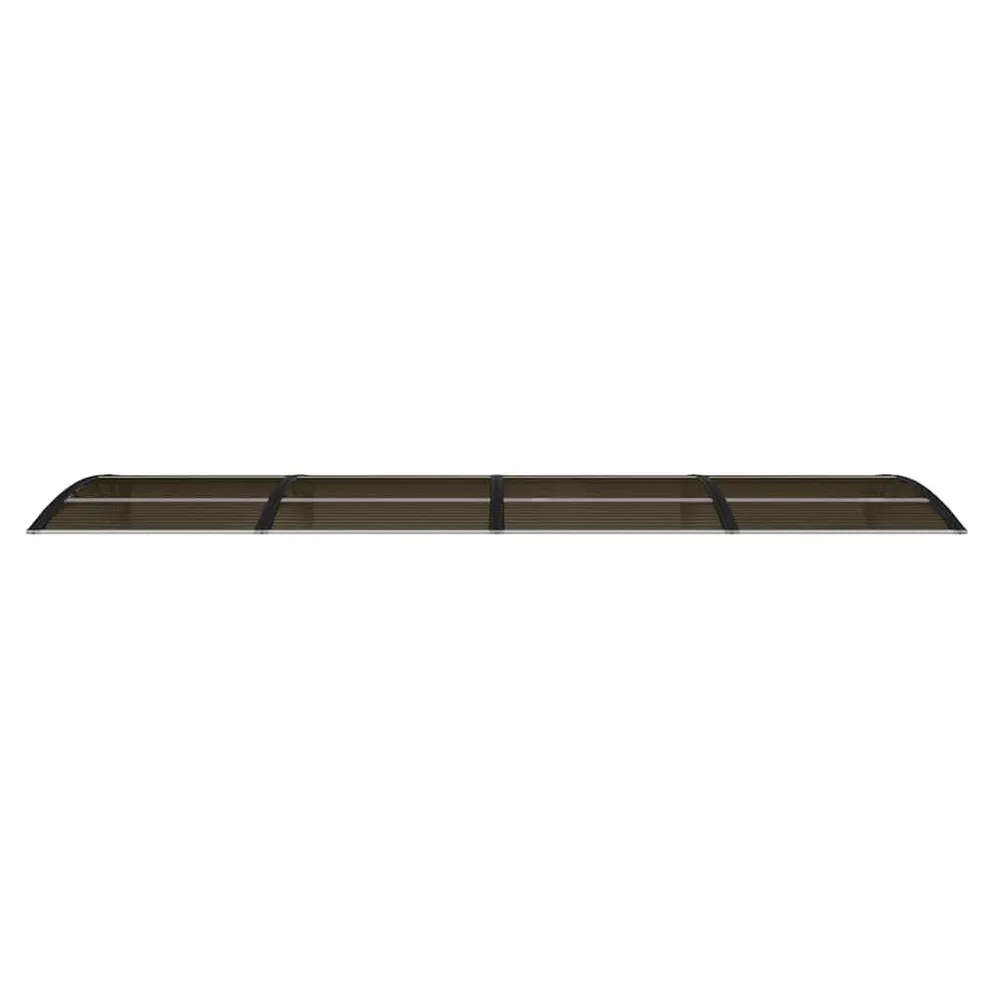 ço Galvanizado Toldo para porta 350x100 cm policarbonato preto