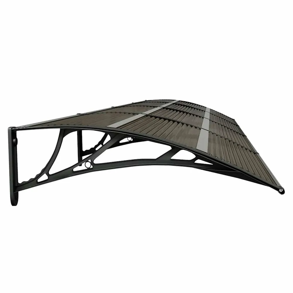 Protetor de Porta-traseira Toldo para porta 350x75 cm policarbonato preto