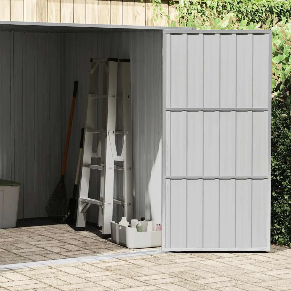 Resistente Impactos Abrigo de jardim 195x198x159 cm ço galvanizado verde