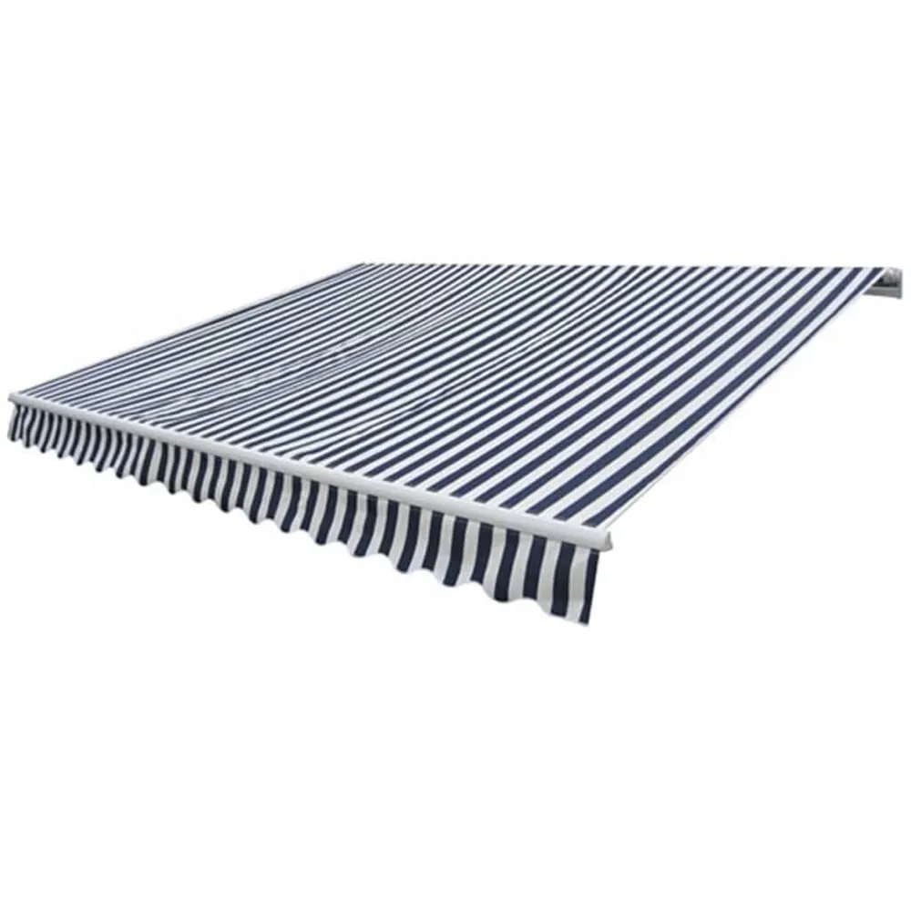 Toldo dobrável mecânico 300 cm azul/branco para Caminhonetes