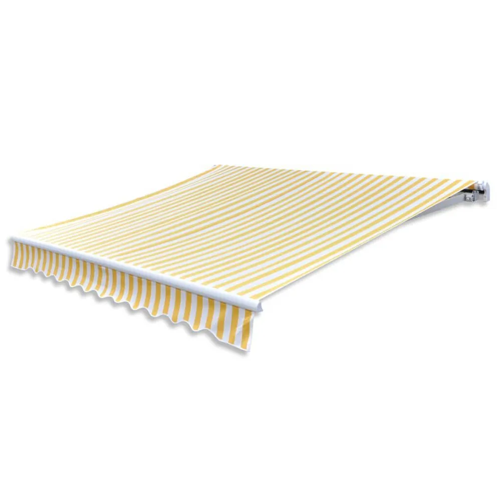 Toldo dobrável tradicional 300 cm amarelo/branco
