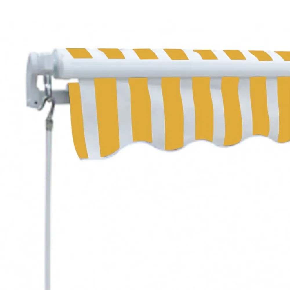 Toldo dobrável tradicional 300 cm amarelo/branco
