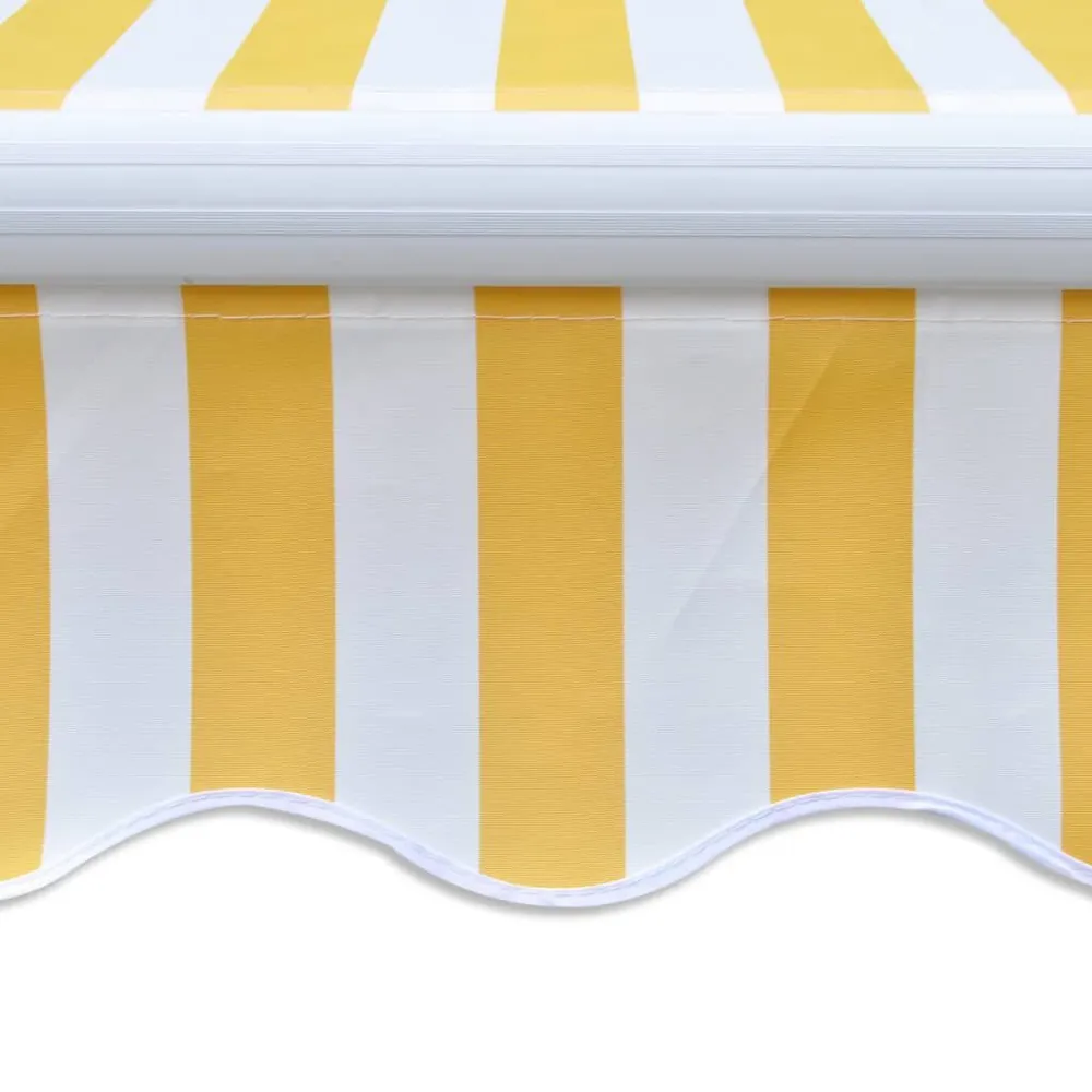 Toldo dobrável tradicional 300 cm amarelo/branco