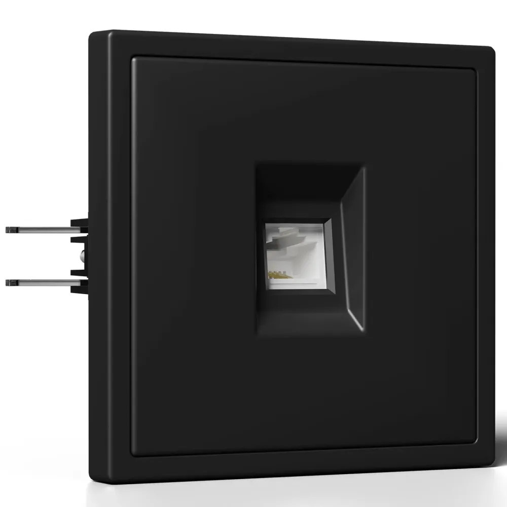 Tomada de Internet Cat6 Grand Series com técnica de fixação por aperto Bseedswitch
