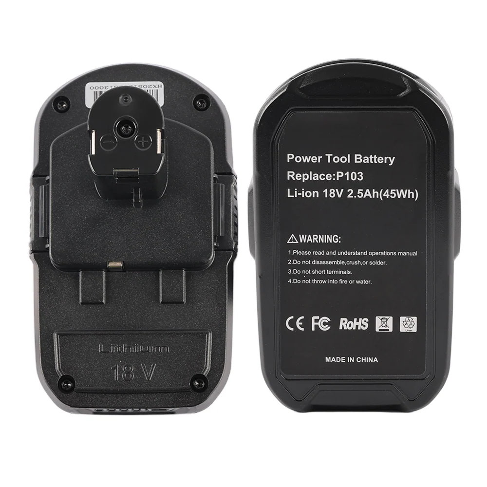 Replacement Power Tool Battery RYOBI 18V /P103 /P108/