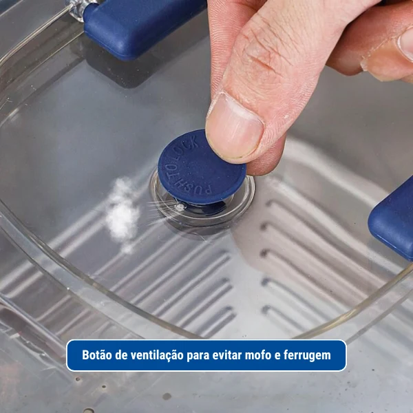 1800ml grande caixa de armazenamento de alimentos em ço inoxidável 316 selada vácuo com tampa