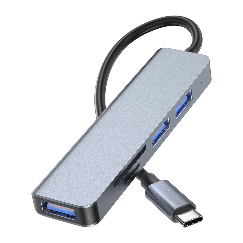 Dock de expansão 5 em 1 para laptops USB 3.0 de alta velocidade, quatro portas Tipo C para divisor USB KingSener