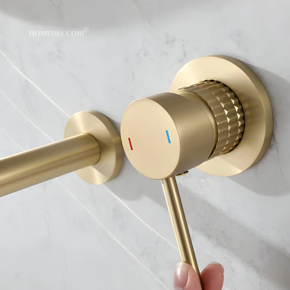 Torneira de Parede Banheiro Inox Monocomando Lavatório Dunart