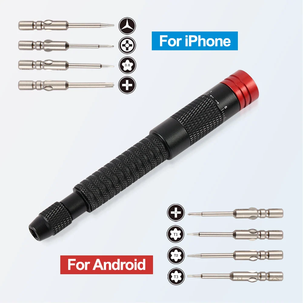 Chave de torque, ferramenta de desmontagem e reparo de celulares Android e Apple KingSener