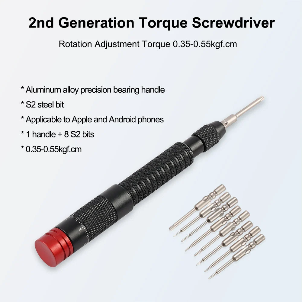 Chave de torque, ferramenta de desmontagem e reparo de celulares Android e Apple KingSener