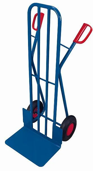 Carrinho tubular de ço VARIOfit com pá enorme, dimensões externas: 570 x 585 x 1.310 mm (LxPxA), sk-710.213