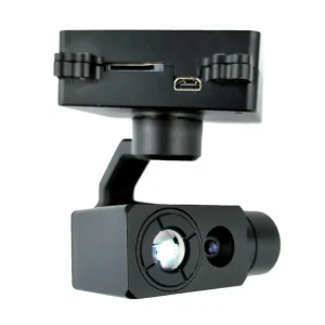 TOPOTEK KHP335G609 Gimbal de drone de luz dupla - Câmera de luz visível com foco fixo + imagem térmica de 9,1 mm 640x512 c...