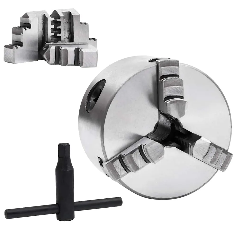 Bucha de torno autocentrante com 3 grampos 80 mm ço