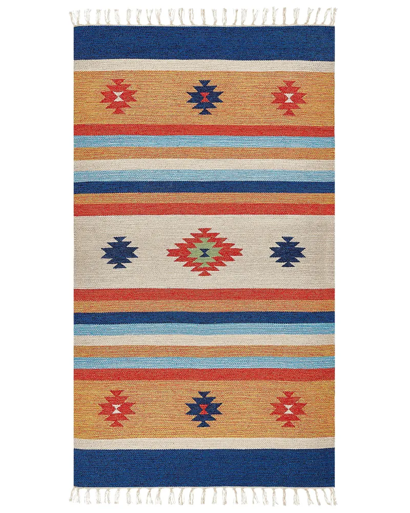 Tapete Kilim em algodão várias cores 80 x 150 cm TARONIK