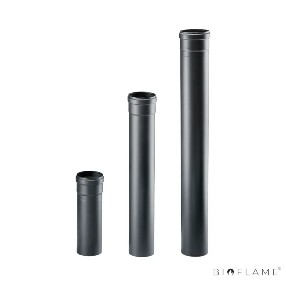 TUBO ÇO 1,2MM COR PRETA - APROS Ø 80 MM em ço Inoxidável 304
