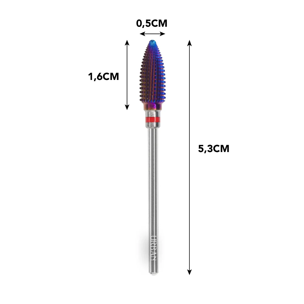 Tubo de Escape Carbide Remoção Titânio Cónica (Grão Suave)