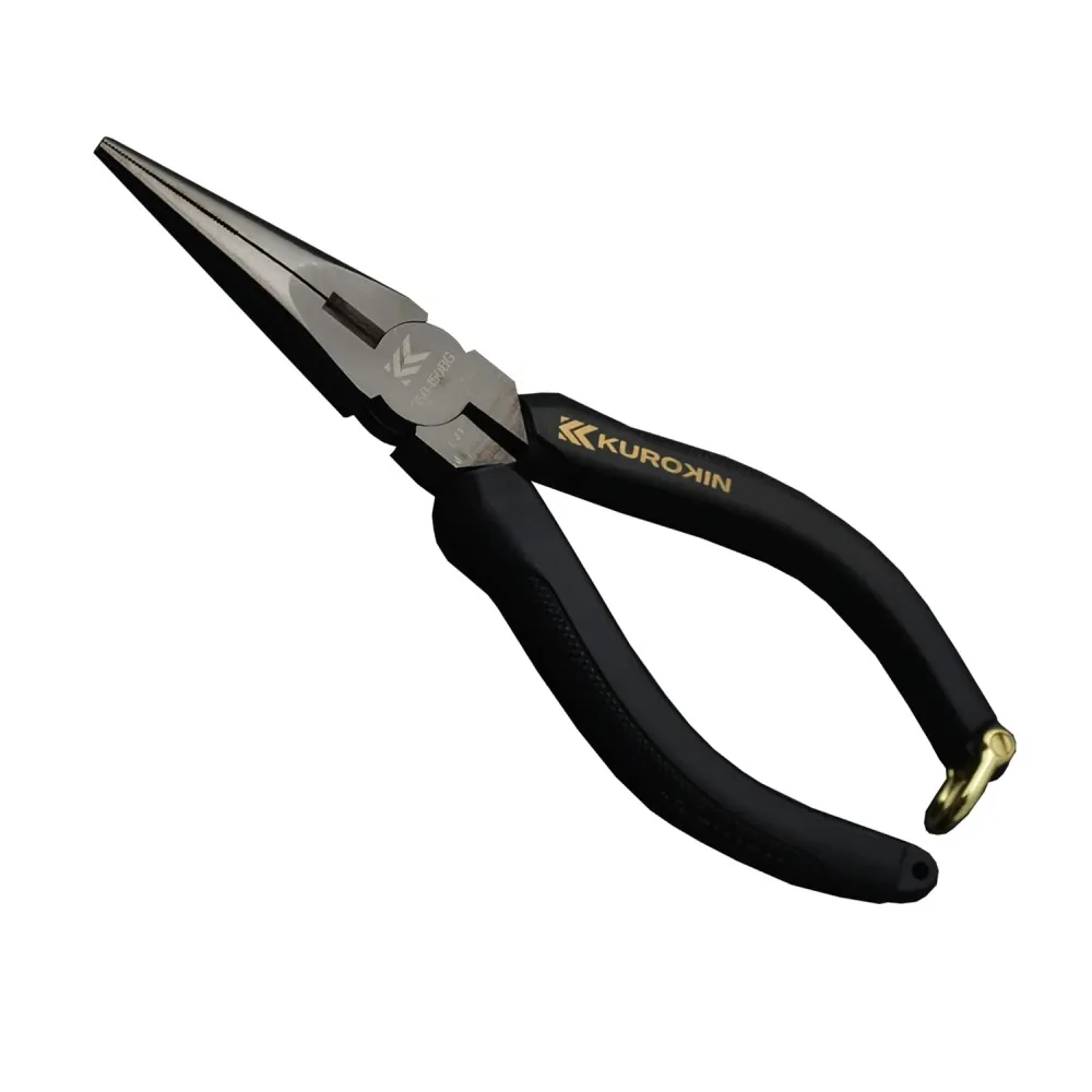 FUJIYA Alicate Bico Meia Cana Corte Preciso Antiderrapante 350-150BG Preto Ouro