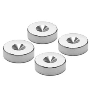 Oyaide base isoladora ço inox para spikes set com 4 peças INS-SP