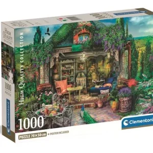 Puzzle High Quality Collection: Wine Country Escape - 1000 Peças - Clementoni com Braçadeiras Inclusas