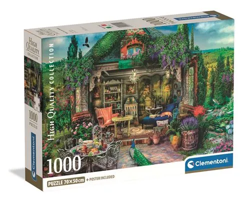 Puzzle High Quality Collection: Wine Country Escape - 1000 Peças - Clementoni com Braçadeiras Inclusas