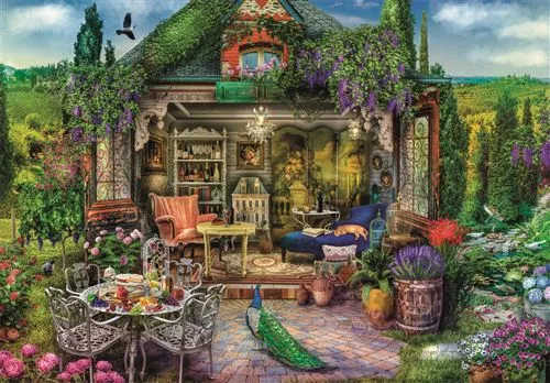 Puzzle High Quality Collection: Wine Country Escape - 1000 Peças - Clementoni com Braçadeiras Inclusas