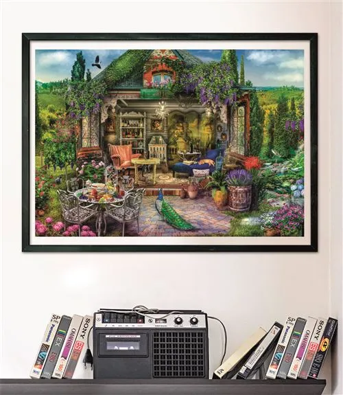 Puzzle High Quality Collection: Wine Country Escape - 1000 Peças - Clementoni com Braçadeiras Inclusas