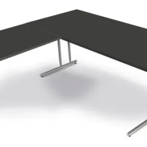 Abafador de Ruído Estação de trabalho angular Kerkmann feita de mesa L 1800 x P 800 x 680-820 mm, Artline, cor: antracite,...
