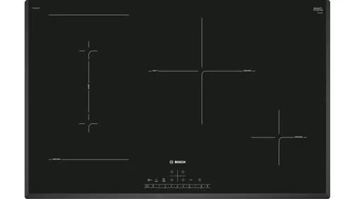 Abafador de Ruído Placa de Indução Bosch Serie 6 PVS851FC5E | Elétrica | 80.2 cm | 4 Zonas | Preto