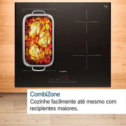 Catalisador Automotivo Placa de Indução Bosch PVQ631HC1E Serie 6 | Elétrica | 59.2 cm | 4 Zonas | Preto