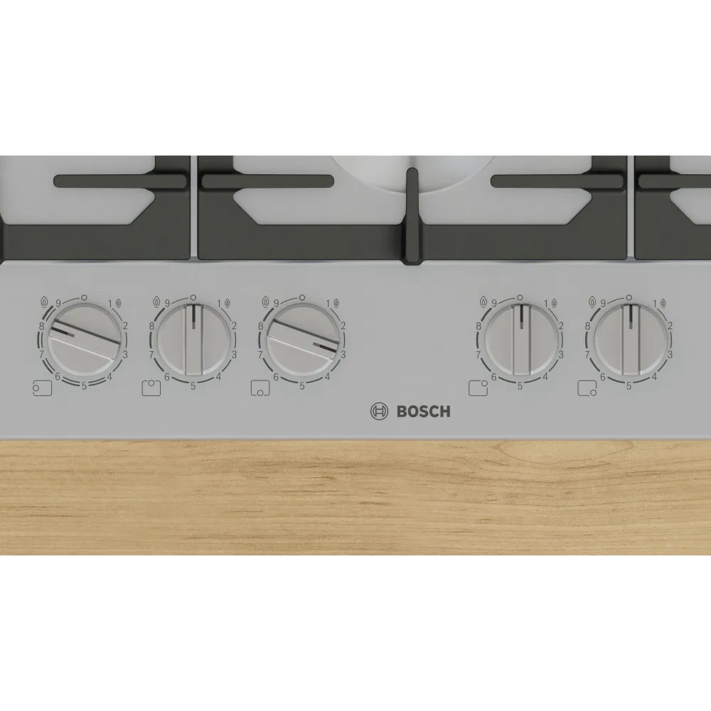 Coletor de Escape Placa Gás Bosch PCS7A5I90 | 5 queimadores, FlameSelect, Inox