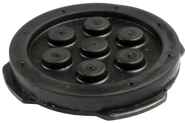 Conformidade Euro Almofada de borracha para busching adequada para Consul/MWH, H: 18mm D: 137mm, 100329