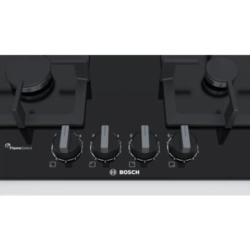 Conformidade Euro Placa Gás Bosch Serie 6 PPP6A6B20 | 59 cm | 4 Zonas | Preto