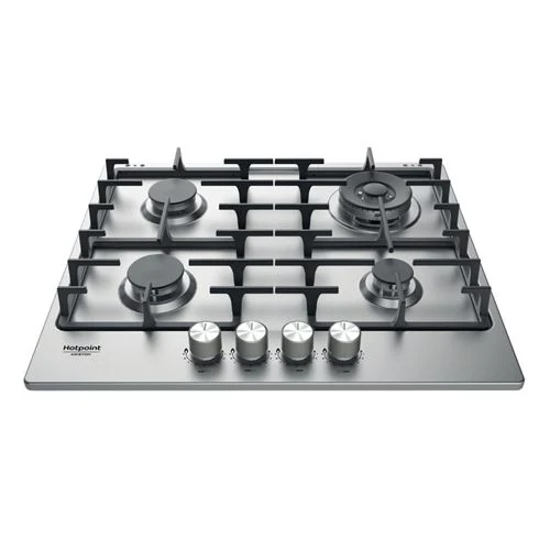Conformidade Euro Placa Gás Hotpoint PPH 60G DF/IX | 58 cm | 4 Zonas | ço inoxidável