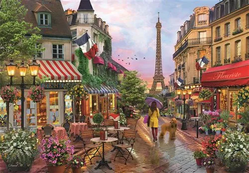Puzzle High Quality Collection Econômico: Flowers Paris - 1000 Peças - Clementoni