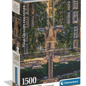 Puzzle High Quality Collection: Flying Over Paris - 1500 Peças - Clementoni