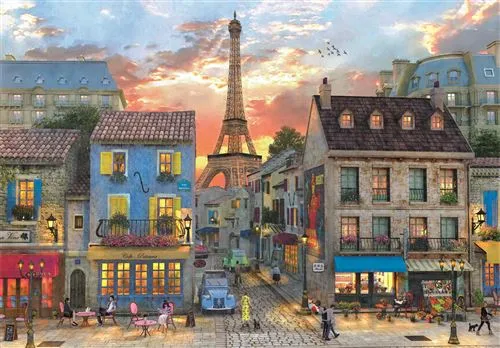 Puzzle High Quality Collection: Streets Paris - 1000 Peças - Clementoni