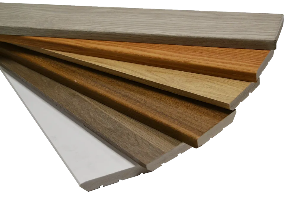 Rodapé PVC Dark Nogueira 2200x70mm com Certificado de Conformidade