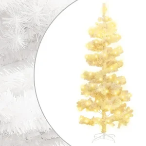 Sonda Lambda Árvore de Natal rotativa com suporte e LEDs PVC 180 cm branco