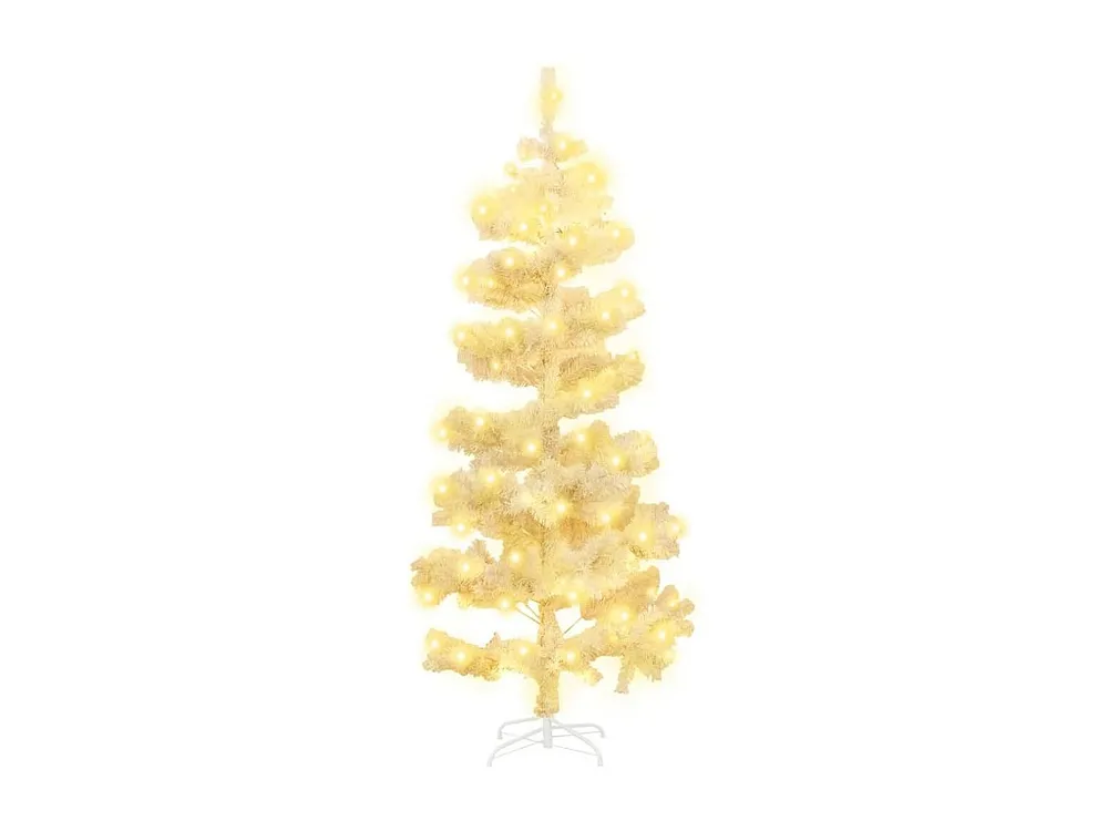 Sonda Lambda Árvore de Natal rotativa com suporte e LEDs PVC 180 cm branco