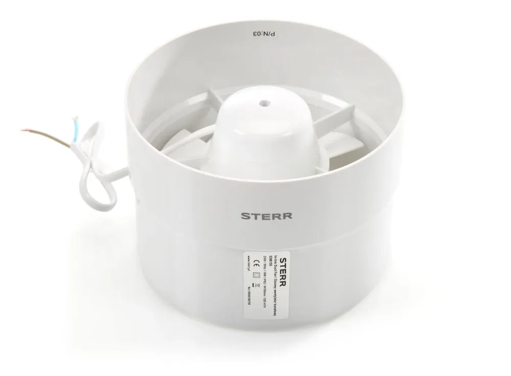 STERR IDM150 - 150 mm Extrator de Conduta, 320 m³/h, 18 W com Conexão Rosqueada