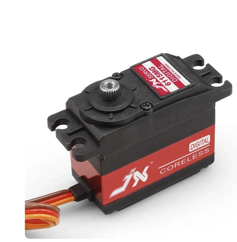 Tubo de Escape JX Servo PDI-6115MG - 15 kg 6 V 0,126 seg. Servo eletrônico de alta velocidade padrão sem fio para drone de...