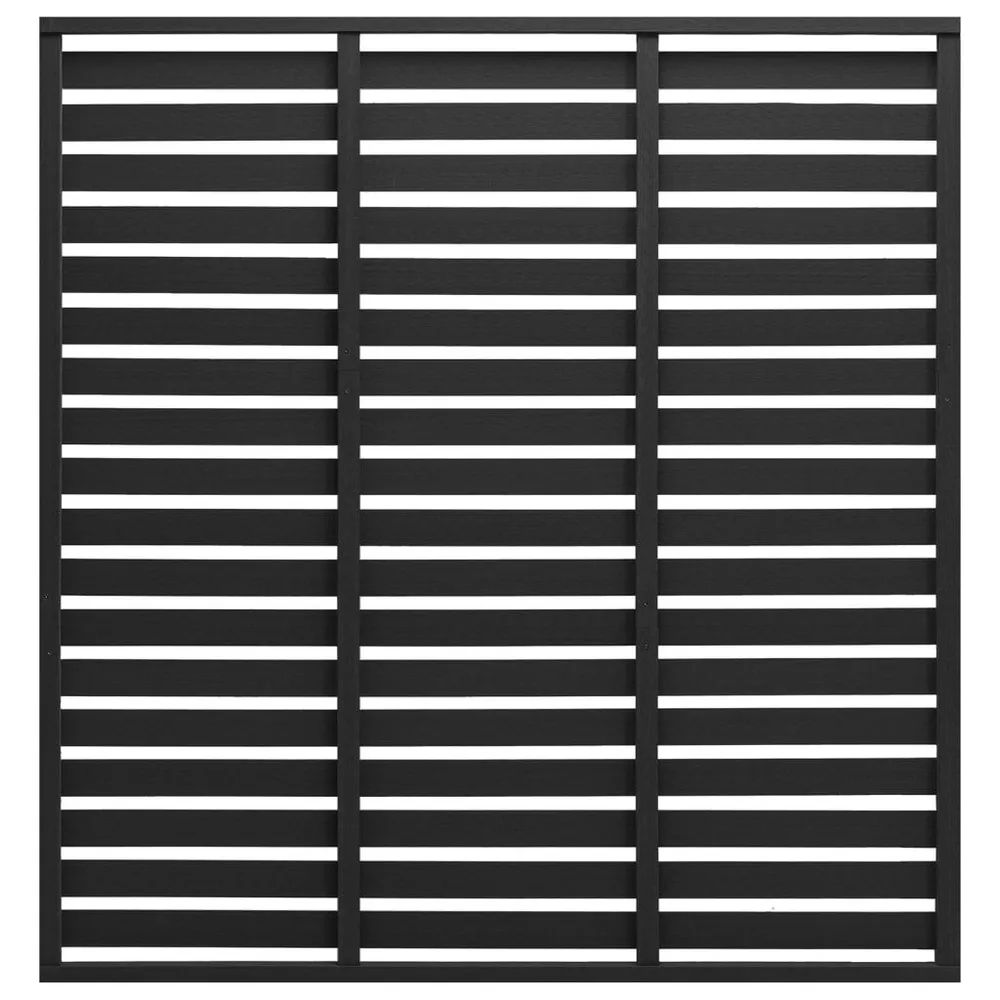 Painel de vedação 180x180 cm WPC preto