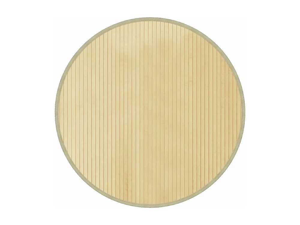 Tapete redondo 80 cm bambu puro claro